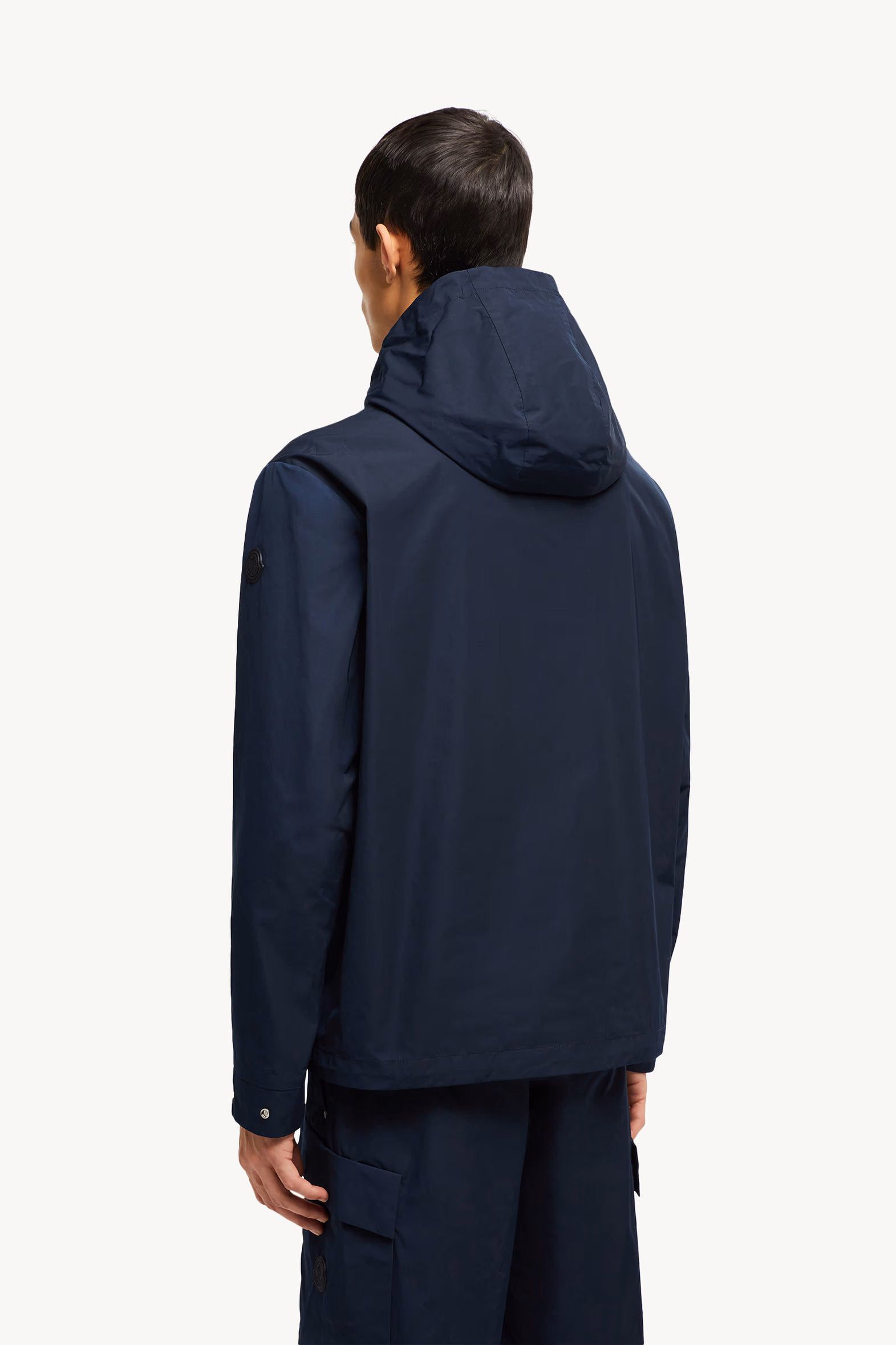 Lacha Hooded Windbreaker Men Navy Blue Moncler 5